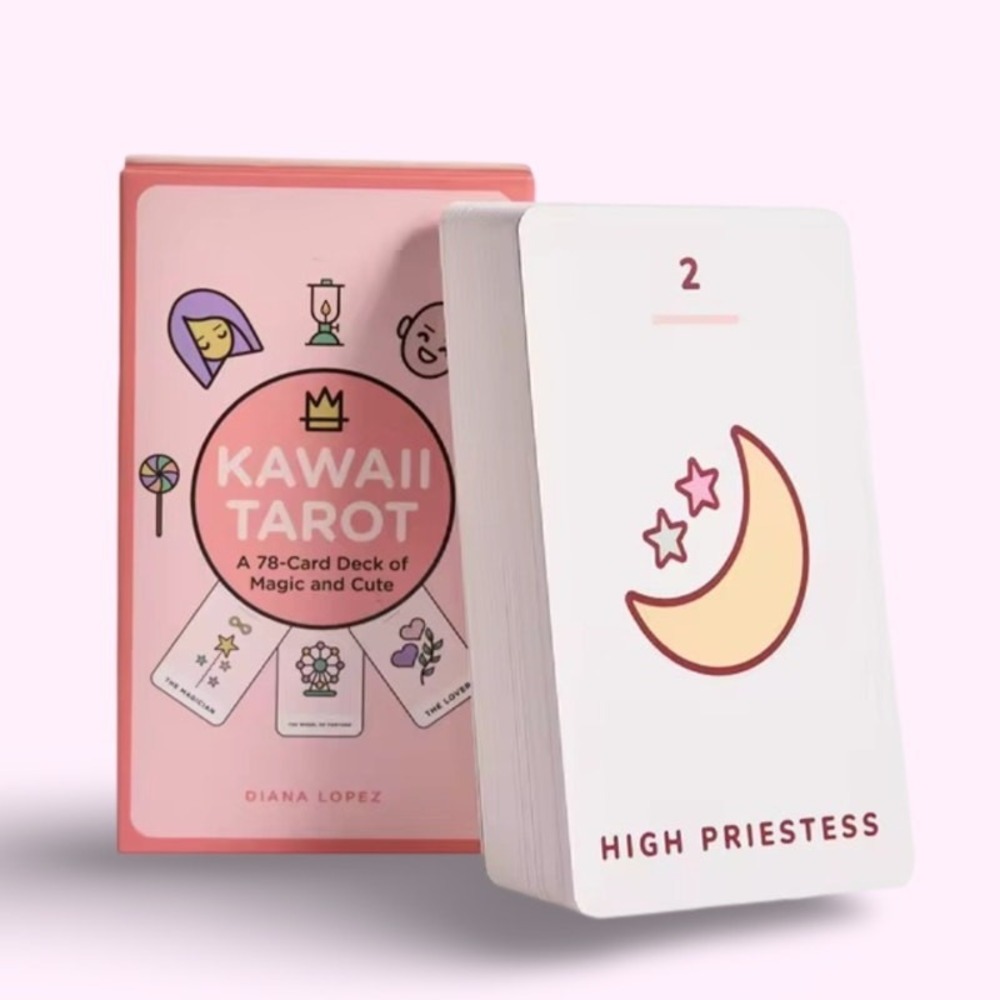 New Kawaii Tarot Cards Deck Oracle Zodiac Wicca Witch Pastel Goth Spell Anime